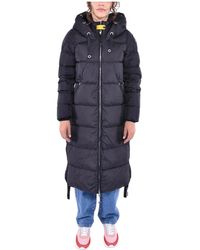 Parajumpers - Jassen ,Zwart ,Nylon Lange Hooded Panda Piumino Jas - Lyst