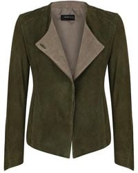 VESPUCCI by VSP - Groene Leren Jas - Lyst