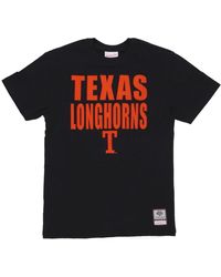 Mitchell & Ness - Tops ,Zwart ,Katoen Texas Longhorns Basketball Team Tee - Lyst