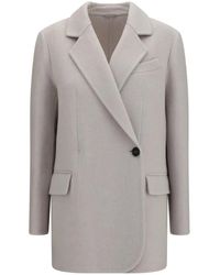 Brunello Cucinelli - Single-Breasted Wool And Cashmere Jacket - Lyst