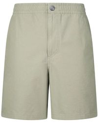 A.P.C. - Korte Broeken ,Groen ,Katoen Katoenen Shorts Met Zakken En Rits - Lyst