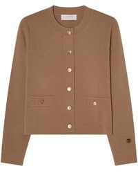 BUSNEL - Truien & Vesten ,Bruin ,Wol Aria Cardigan - Lyst