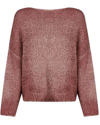 Avant Toi - Truien & Vesten ,Rood ,Katoen Bordeaux Linnen Katoen Sweater Made - Lyst