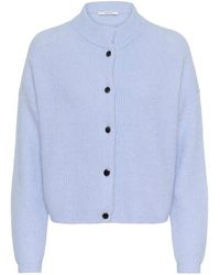 Gestuz - Truien & Vesten ,Blauw ,Wol Alpha Gz Short Cardigan - Lyst