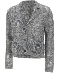 Kangra - Truien & Vesten ,Blauw ,Katoen Cropped Cardigan - Lyst