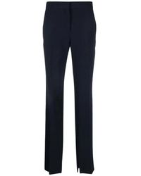 Stella McCartney - Broeken ,Zwart ,Wol Zwarte Splitmanchet Broek - Lyst