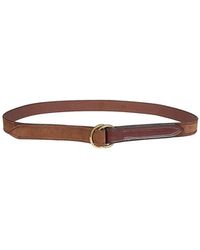 Eleventy - Vintage Wildledergürtel Mit Doppelringverschluss - Lyst