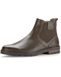Gabor - Glatte Braune Lederstiefel - Lyst