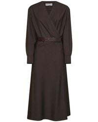 Brunello Cucinelli - Wrap Dresses - Lyst
