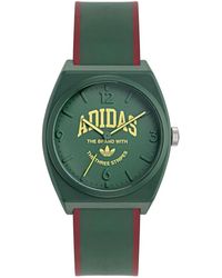 adidas - Project Two Grfx Groene Horloge Aost24073 - Lyst