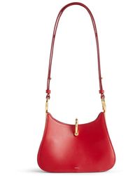 Rabanne - Rot/ Kleine Ring Leder Tasche - Lyst