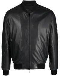 Emporio Armani - Leather Jackets - Lyst