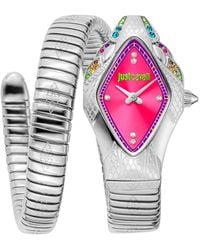 Just Cavalli - Orologio da analogico in acciaio inossidabile - Lyst
