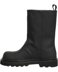 Dolce & Gabbana - Schoenen ,Zwart ,Leer Mid Calf Laarzen - Lyst