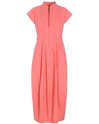 Bitte Kai Rand - Tulpenstil Baumwollkleid Cool Coral - Lyst