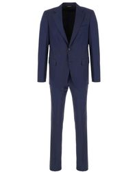 Colamarino - Kostuums ,Blauw ,Single Breasted Suit - Lyst