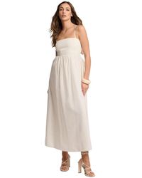Kocca - Kleedjes ,Wit ,Abito Con Fiocco Sul Retro - Lyst