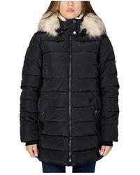 ONLY - Schwarze Kapuzenjacke Für Frauen - Lyst