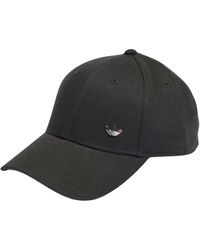 adidas Originals - Metallic trefoil baseball cap schwarz - Lyst