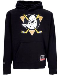 Mitchell & Ness - Hoodies & Sweatvesten ,Zwart ,Katoen Nhl Team Logo Hoodie Zwart - Lyst