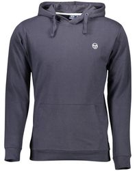 Sergio Tacchini - Blauw Sweatshirt Met Capuchon En Borduursel - Lyst