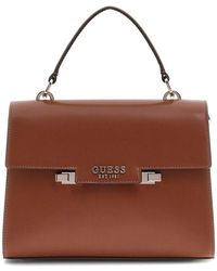 Guess - Eco Mietta Crossbody Bag Cognac - Lyst