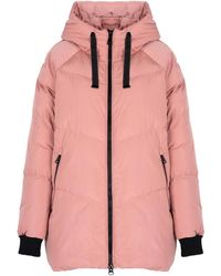 Geox - Jassen ,Roze ,Polyester Klassiek Jack Met Capuchon - Lyst