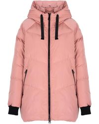 Geox - Jassen ,Roze ,Polyester Klassiek Jack Met Capuchon - Lyst