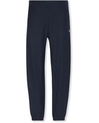 Calvin Klein - Broeken ,Blauw ,Katoen Premium Terry Monogram Joggingbroek - Lyst
