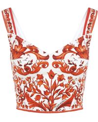 Dolce & Gabbana - Sleeveless Tops - Lyst