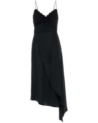 Moschino - V Neck Midi Dress - Lyst