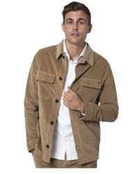 Mason's - Jassen ,Bruin ,Katoen Bruin Corduroy Overshirt Met Knoopsluiting - Lyst