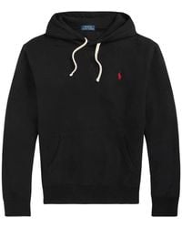 Polo Ralph Lauren - Slouchy Cotton Blend Hoodie With Embroidered Logo - Lyst