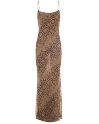 ANDAMANE - Kleedjes ,Veelkleurig ,Polyester Ninfea Maxi Jurk - Lyst