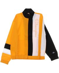 Champion - Cortavientos Con Cremallera Completa Para Hombre Naranja Claro/Negro/Blanco - Lyst