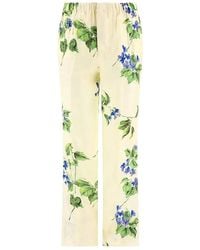 Prada - Broeken ,Veelkleurig ,Katoen Pantalone Popeline - Lyst