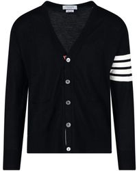 Thom Browne - Truien & Vesten ,Zwart ,Wol Cardigan - Lyst