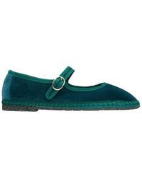 Flabelus - Schoenen ,Groen ,Katoen Comfortabele Mary Jane Schoenen - Lyst