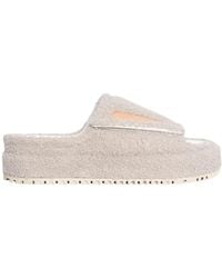 PDF - Platform Fuzzy Sandalen - Lyst