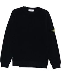 Stone Island - Truien & Vesten ,Blauw ,Katoen Crew Neck Sweater - Lyst