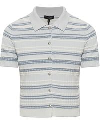 Rag & Bone - Truien & Vesten ,Blauw ,Dina Cardigan Met Korte Mouwen - Lyst