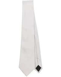 Lanvin - Accessoires ,Grijs ,Zijden Stropdas - Lyst
