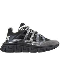 Versace - Schoenen ,Zwart ,Leer Veterschoenen Stijlvol Ontwerp - Lyst