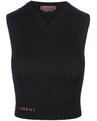 Marni - V-neck knitwear - Lyst