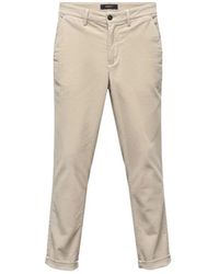 40weft - Broeken ,Katoen Slim-Fit Broek - Lyst