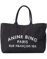 Anine Bing - Leo Canvas Tote Tasche Lässiger Stil - Lyst