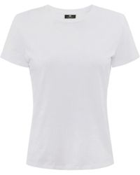 Elisabetta Franchi - Camiseta elegante para mujeres - Lyst
