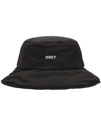 Obey - Isolierte Schwarze Bucket Hat - Lyst