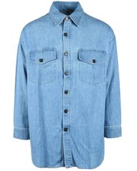 Philippe Model - Overhemden ,Blauw ,Denim Denim Overhemd - Lyst