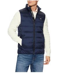 Tommy Hilfiger - Jassen ,Blauw ,Tjm Lt Down Ext Vest - Lyst